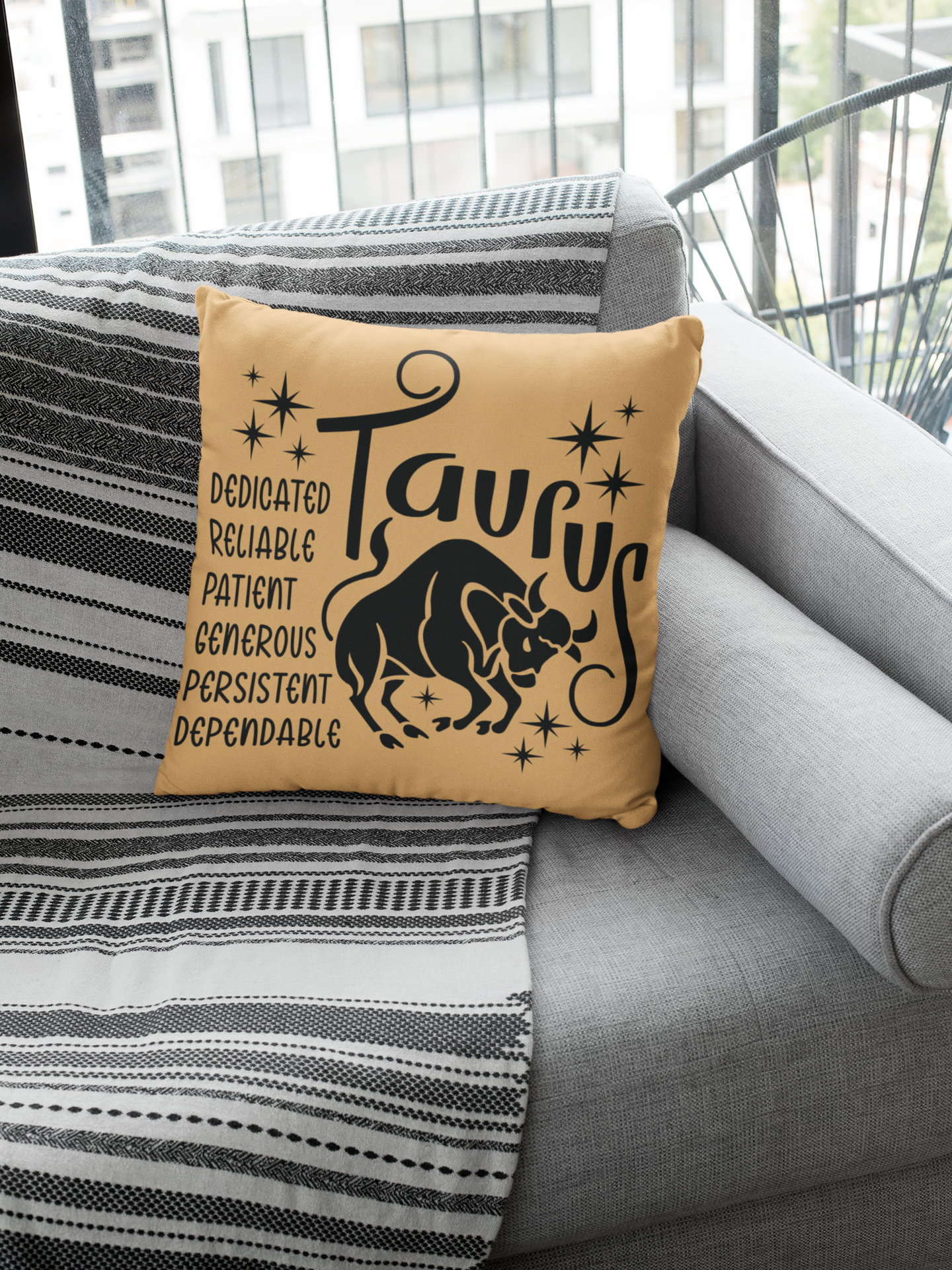 ♉🐂 Taurus Zodiac – Steady Strength DTF Transfer FT892