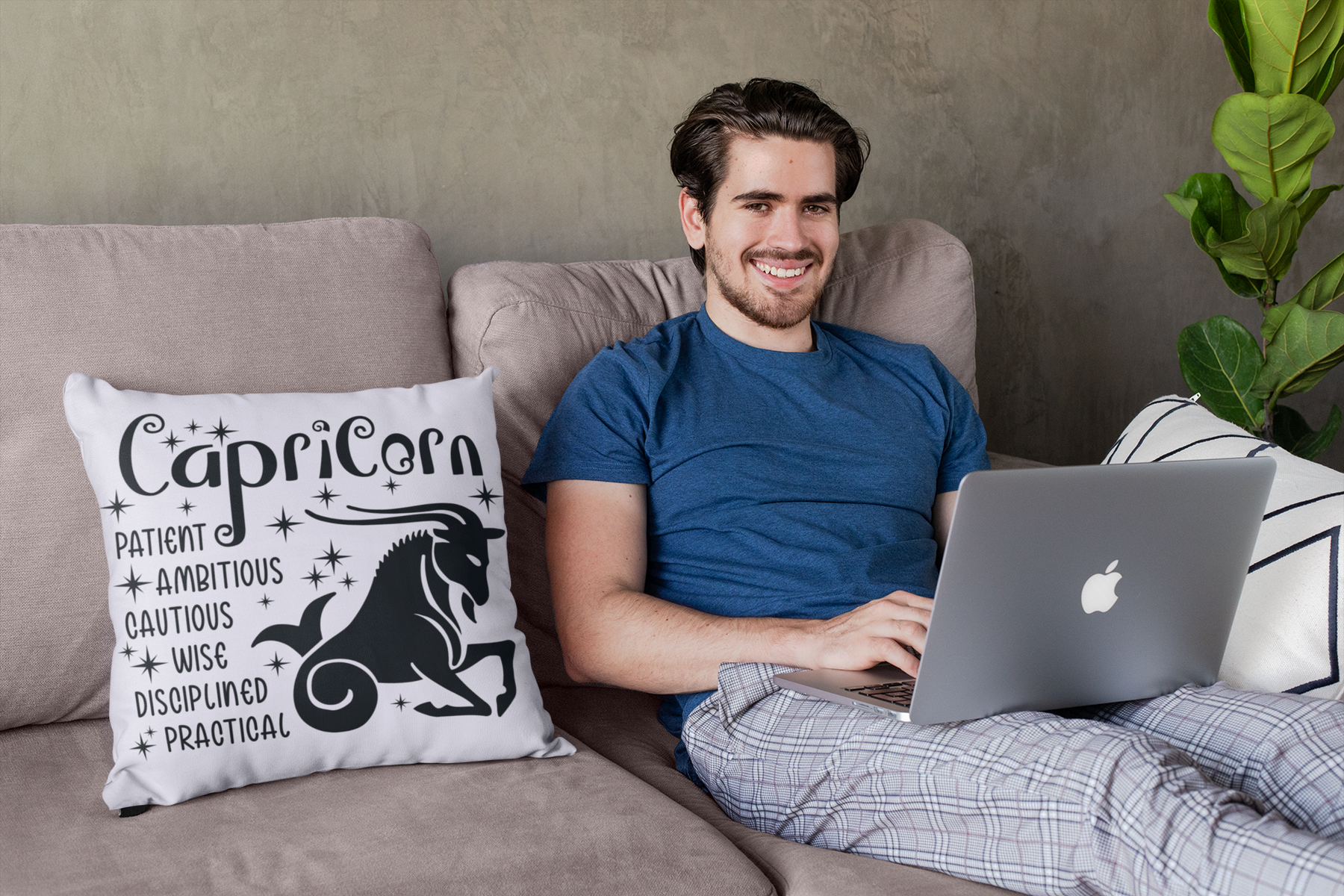 ♑🐐 Capricorn Zodiac – Disciplined Power DTF Transfer FT894