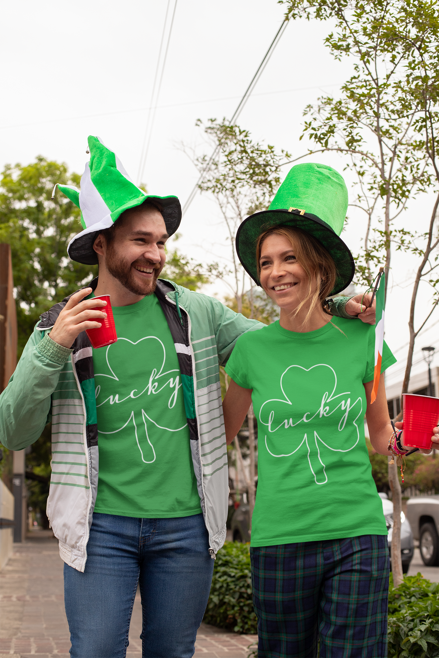 🍀 Lucky Clover Simple & Chic St. Patrick’s Day Design DTF Transfer FT381