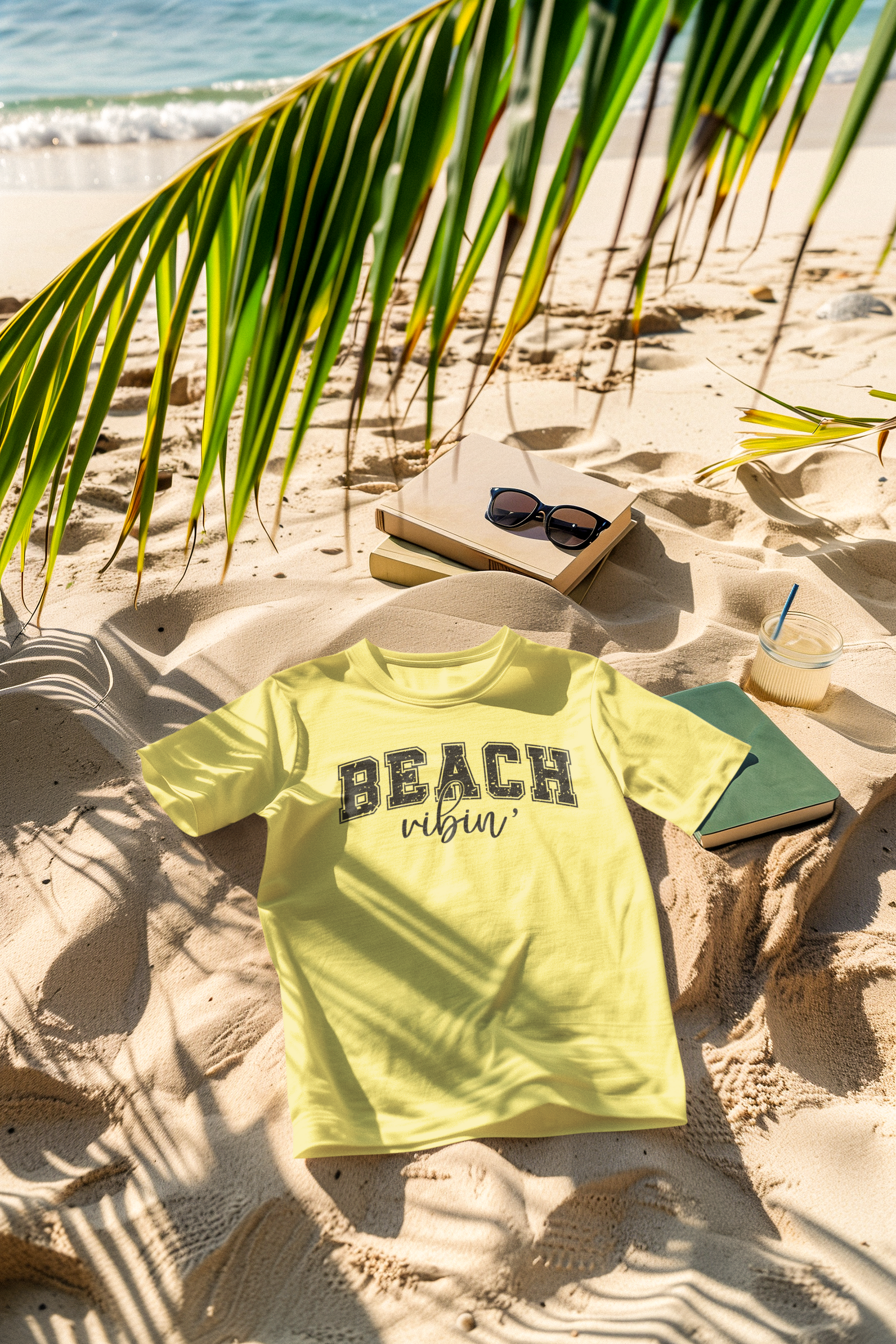 🌴🌊 Beach Ribin Design DTF Transfer FT235