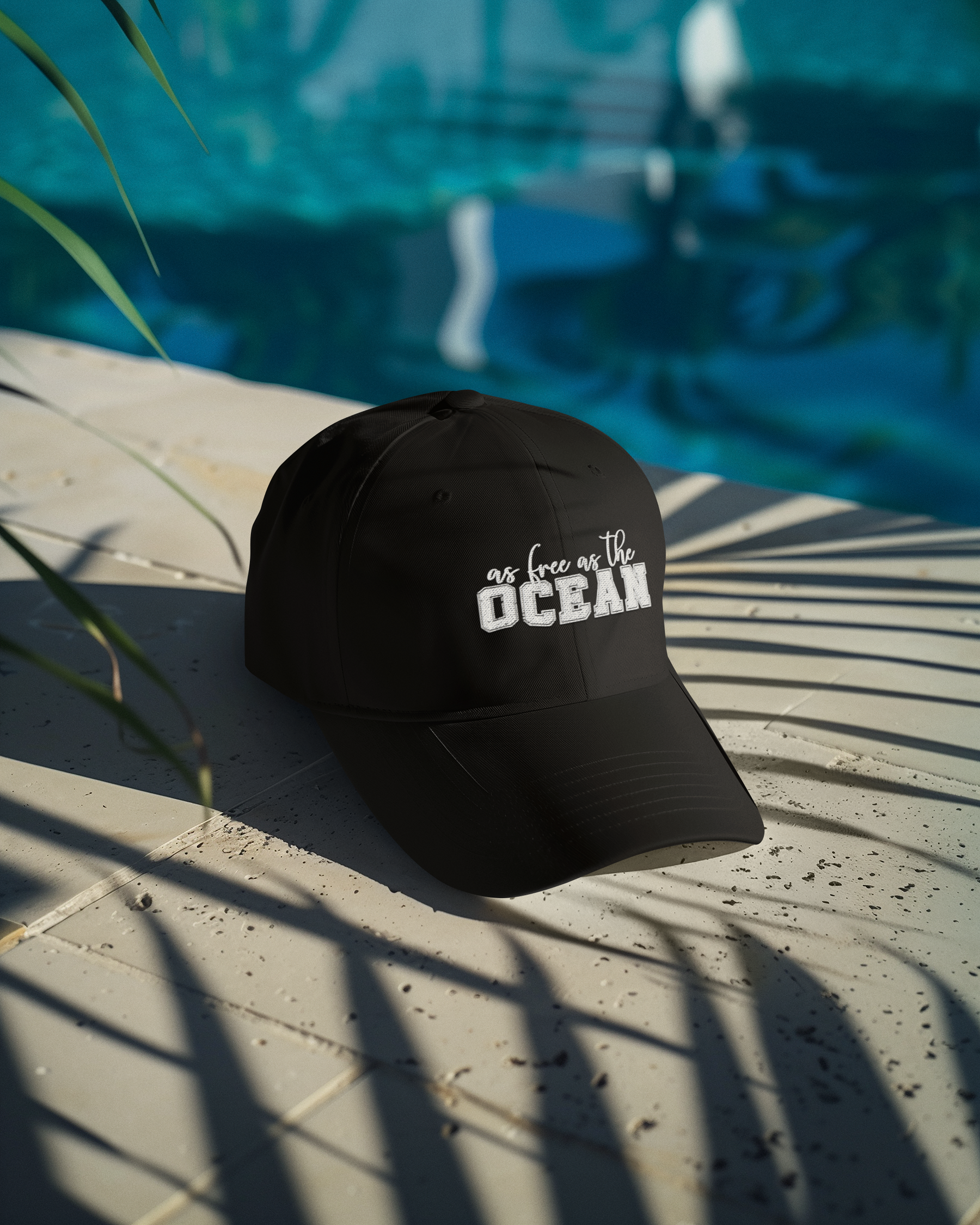 🌊🕊️ As Free As the Ocean White Design DTF Transfer FT266