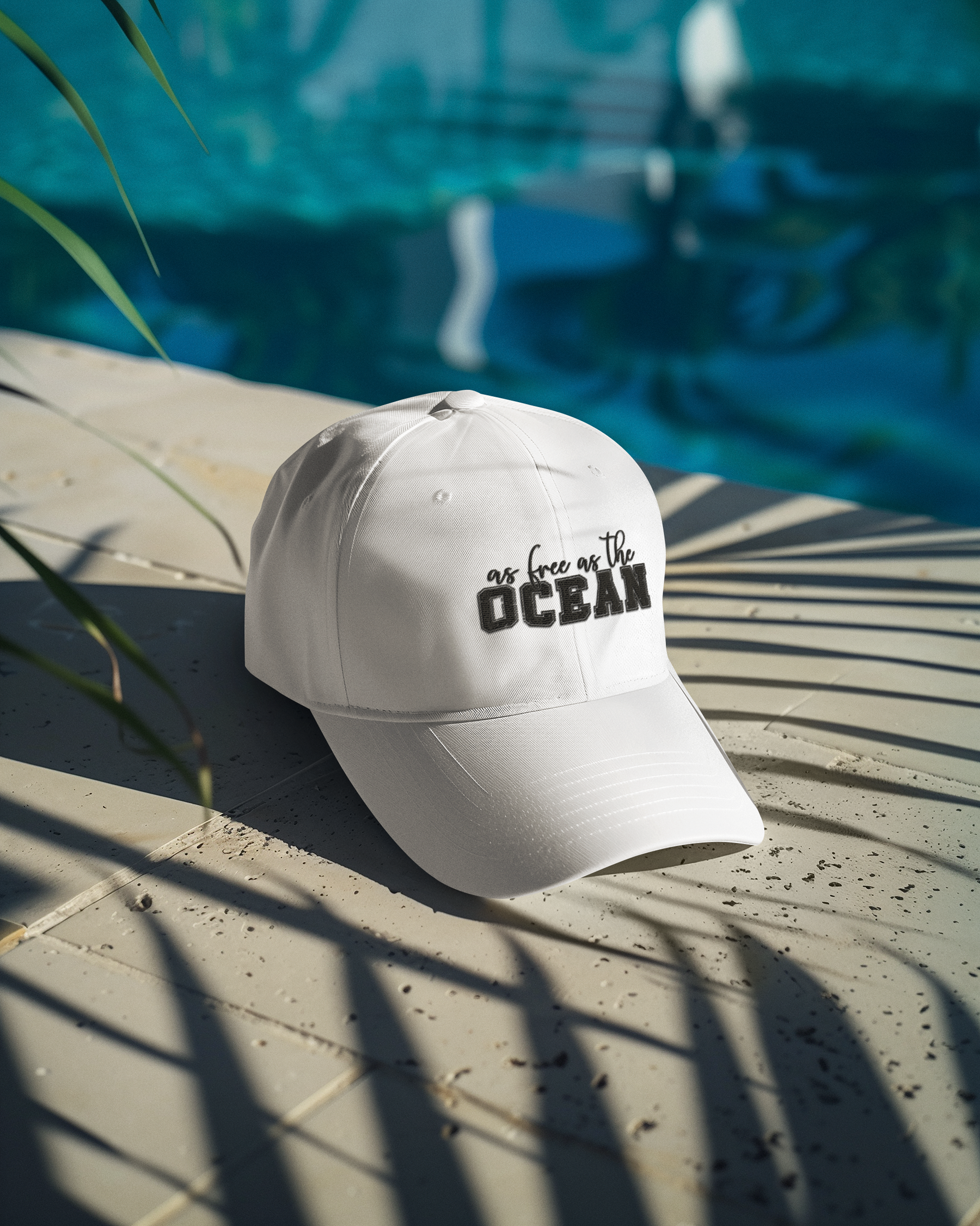 🌊🕊️ As Free As the Ocean Black Design DTF Transfer FT265