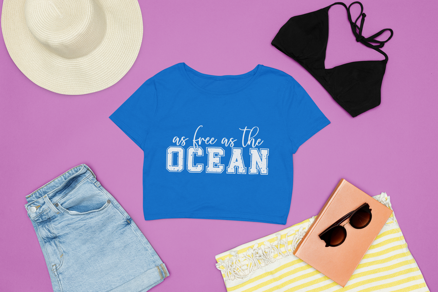 🌊 As Free As the Ocean DTF Transfer FT266