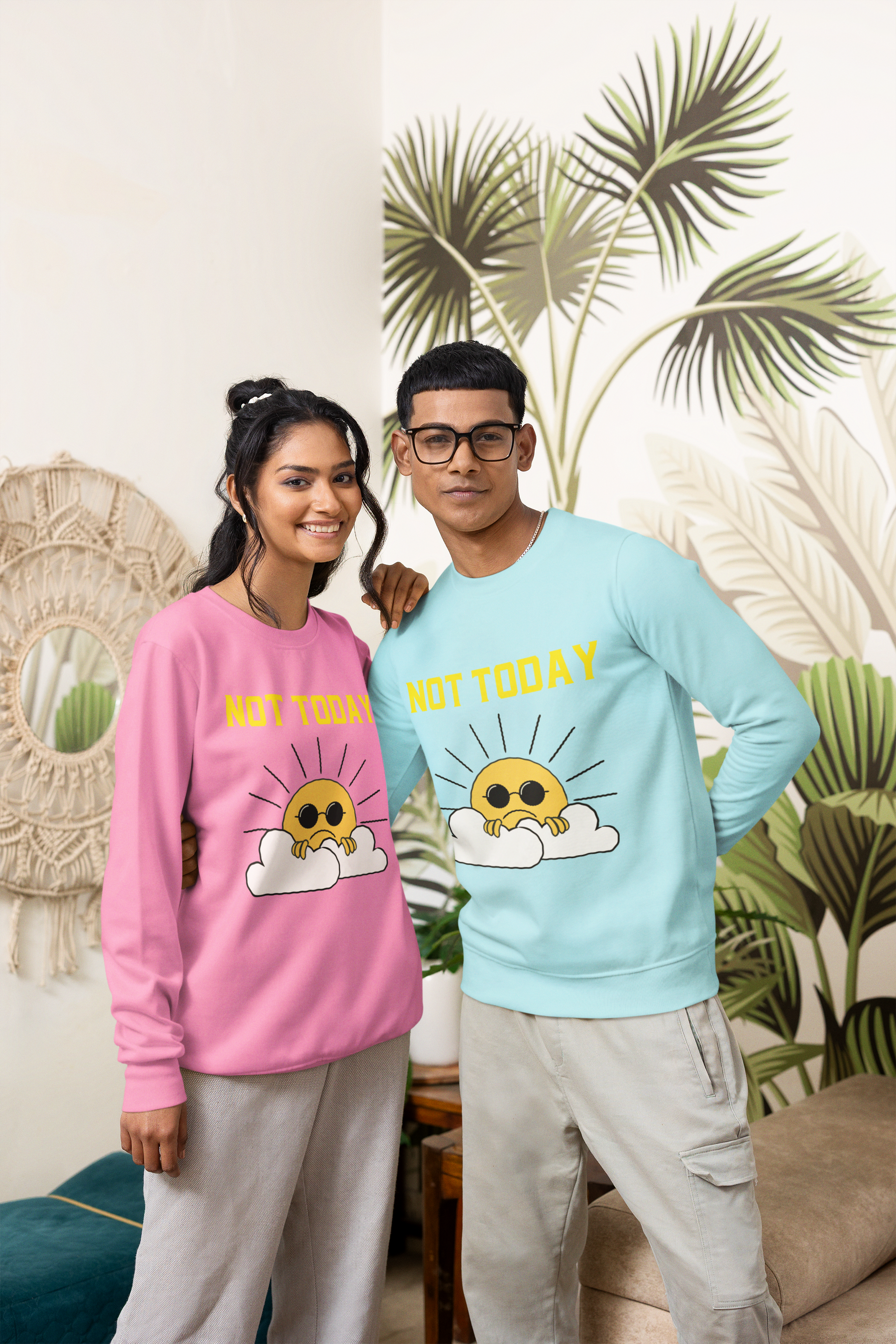 😤☁️ NOT TODAY | Moody Humor DTF Transfer FT839