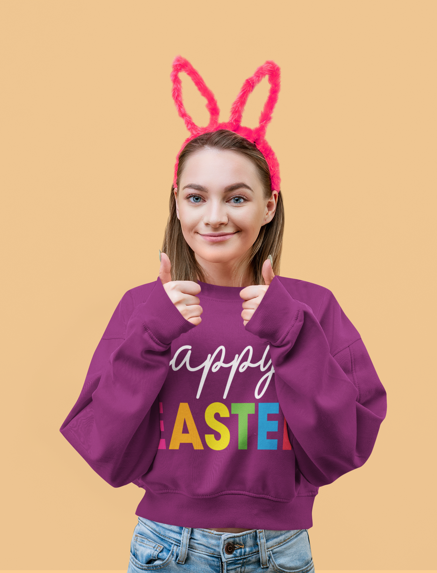 🌈 Happy Easter Bright & Modern Spring Design DTF Transfer FT356