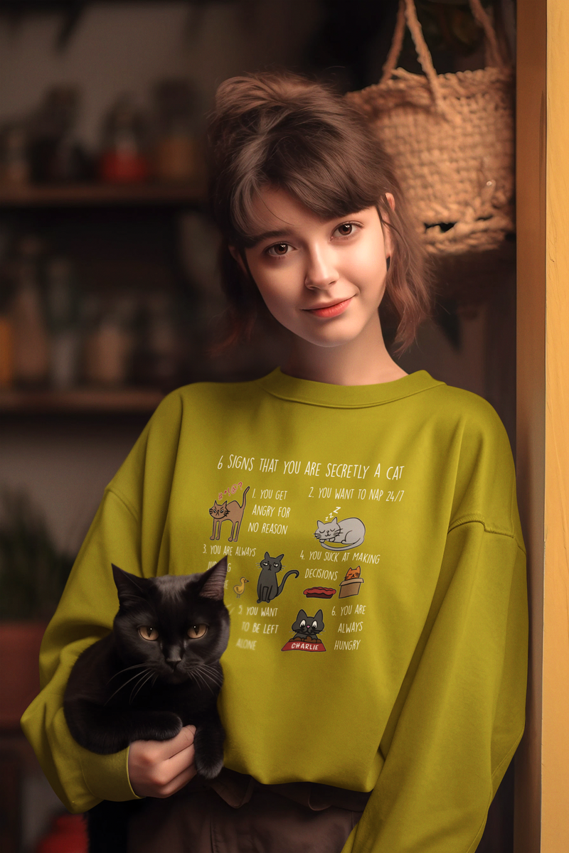 🐾😹 6 Signs That You Are Secretly a Cat Design DTF Transfer FT275