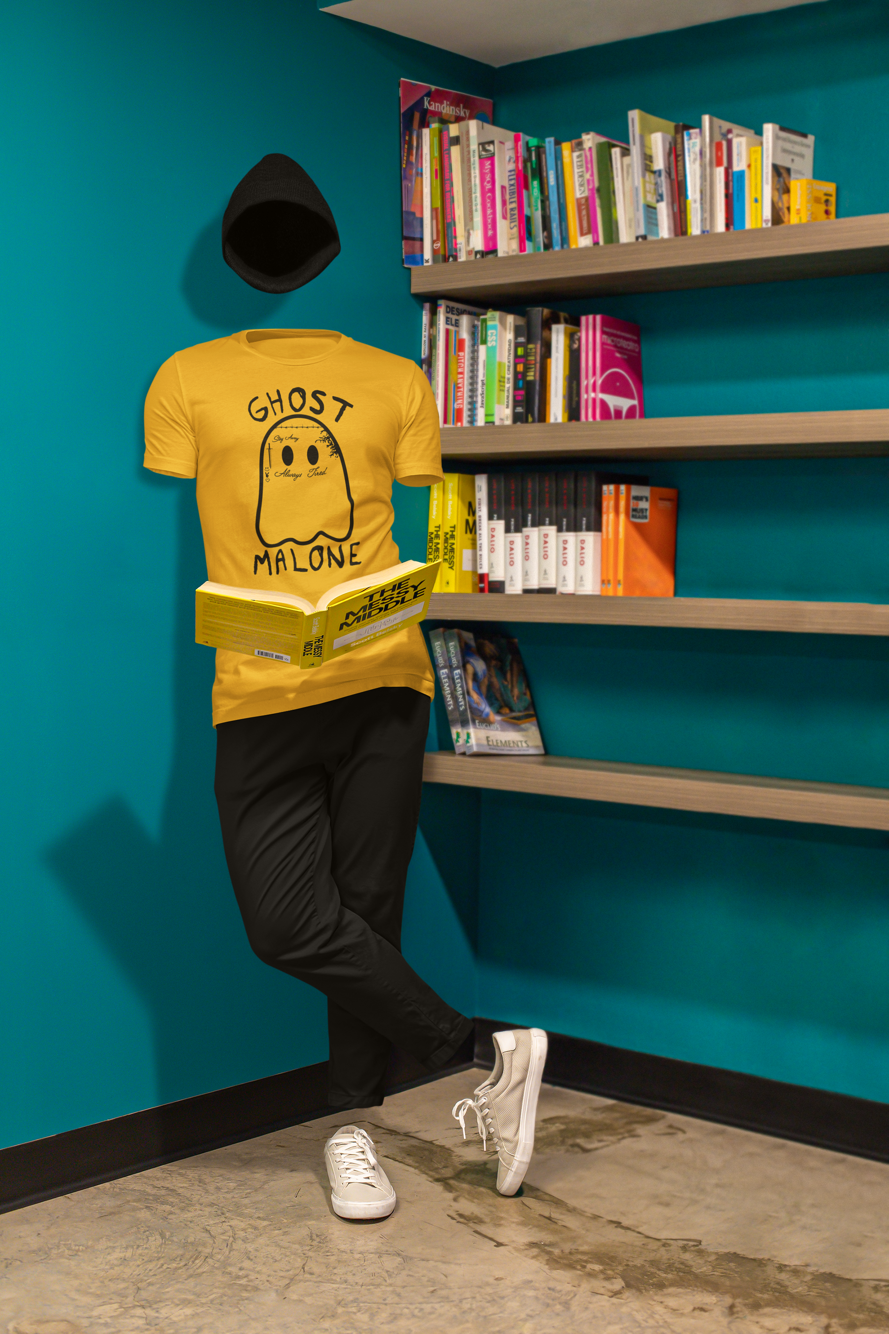 👻✨ “Ghost Malone” DTF Transfer in Black FT500