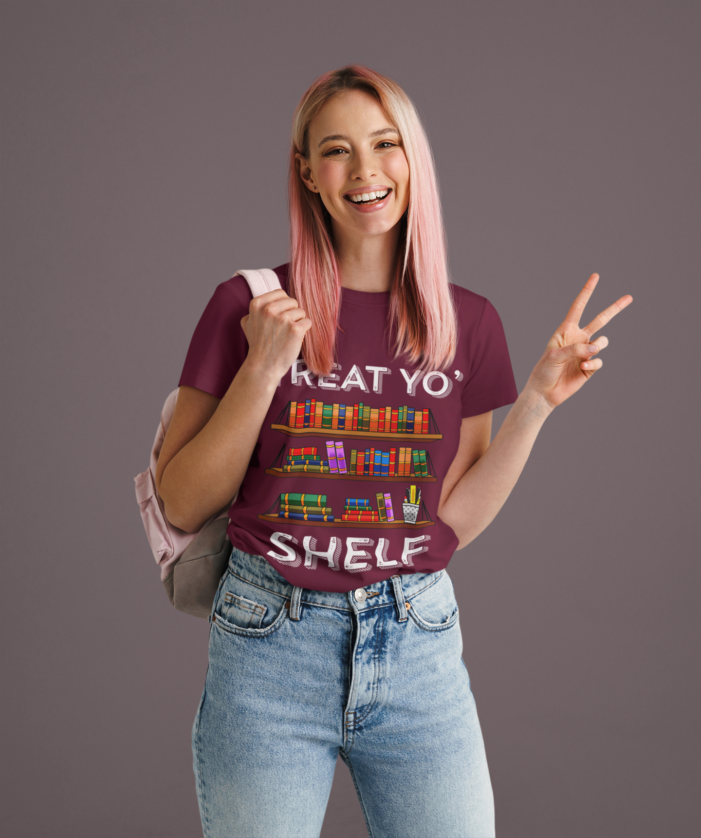 📚✨ Treat Yo’ Shelf | Teacher Humor DTF Transfer FT739