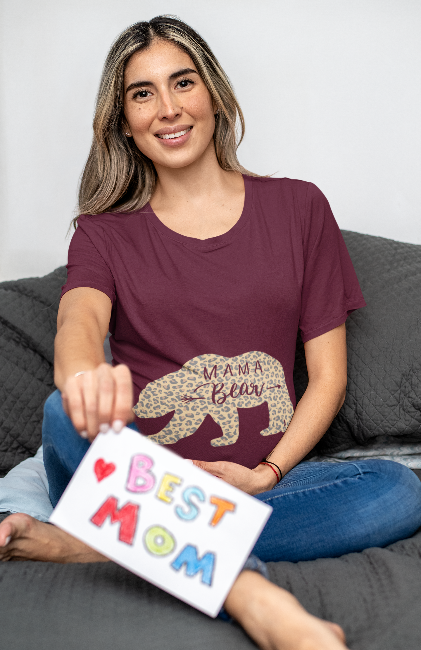 🐆 Mama Bear – Leopard Print DTF Transfer FT871