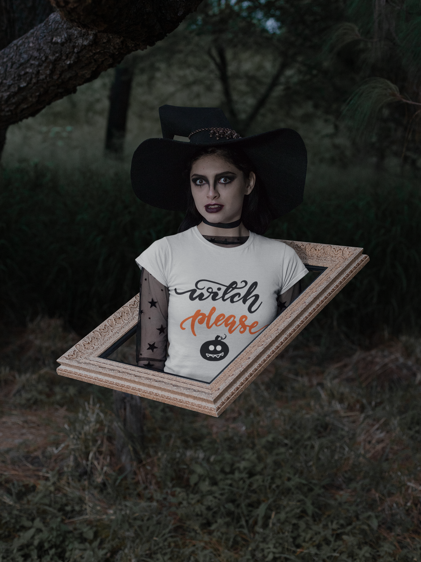 🖤🎃 Witch Please – Bold Minimal Halloween DTF Transfer FT634