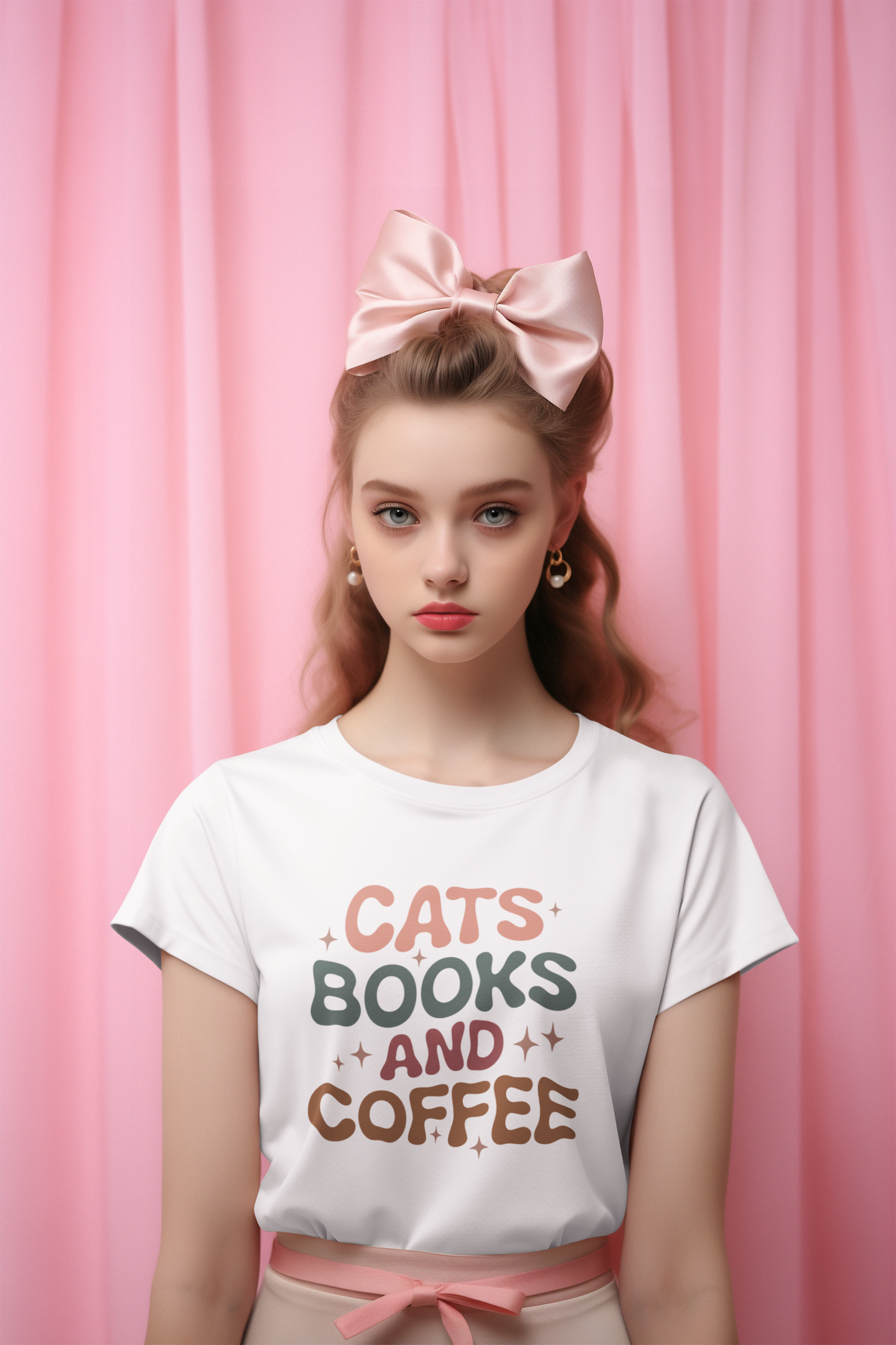 Cats Books and Coffee FT72