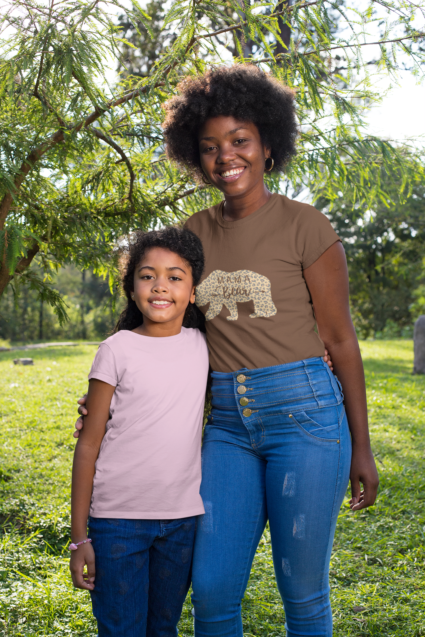 🐆 Mama Bear – Leopard Print DTF Transfer FT871