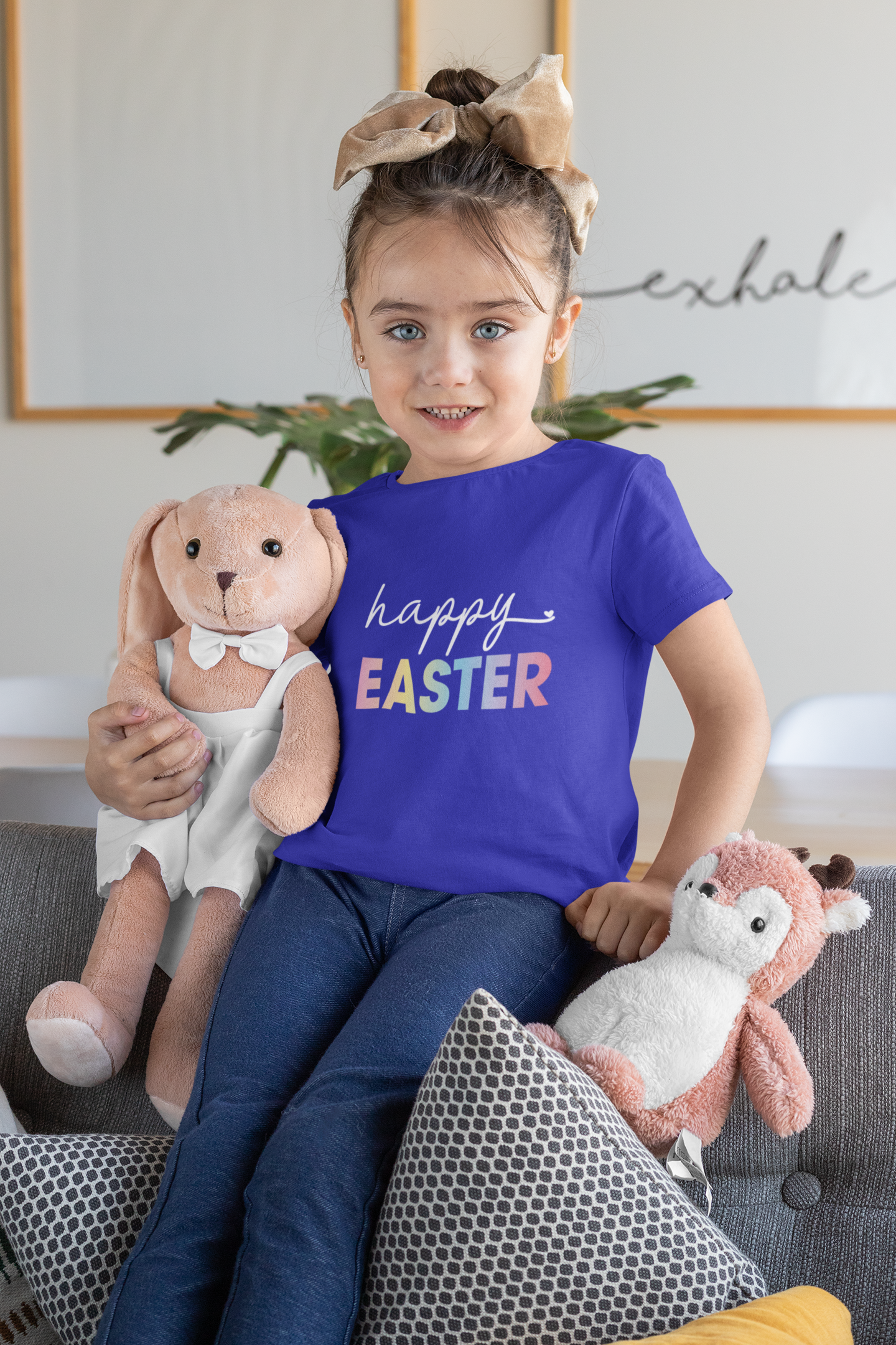 🌈 Happy Easter Bright & Modern Spring Gradient Design DTF Transfer FT358