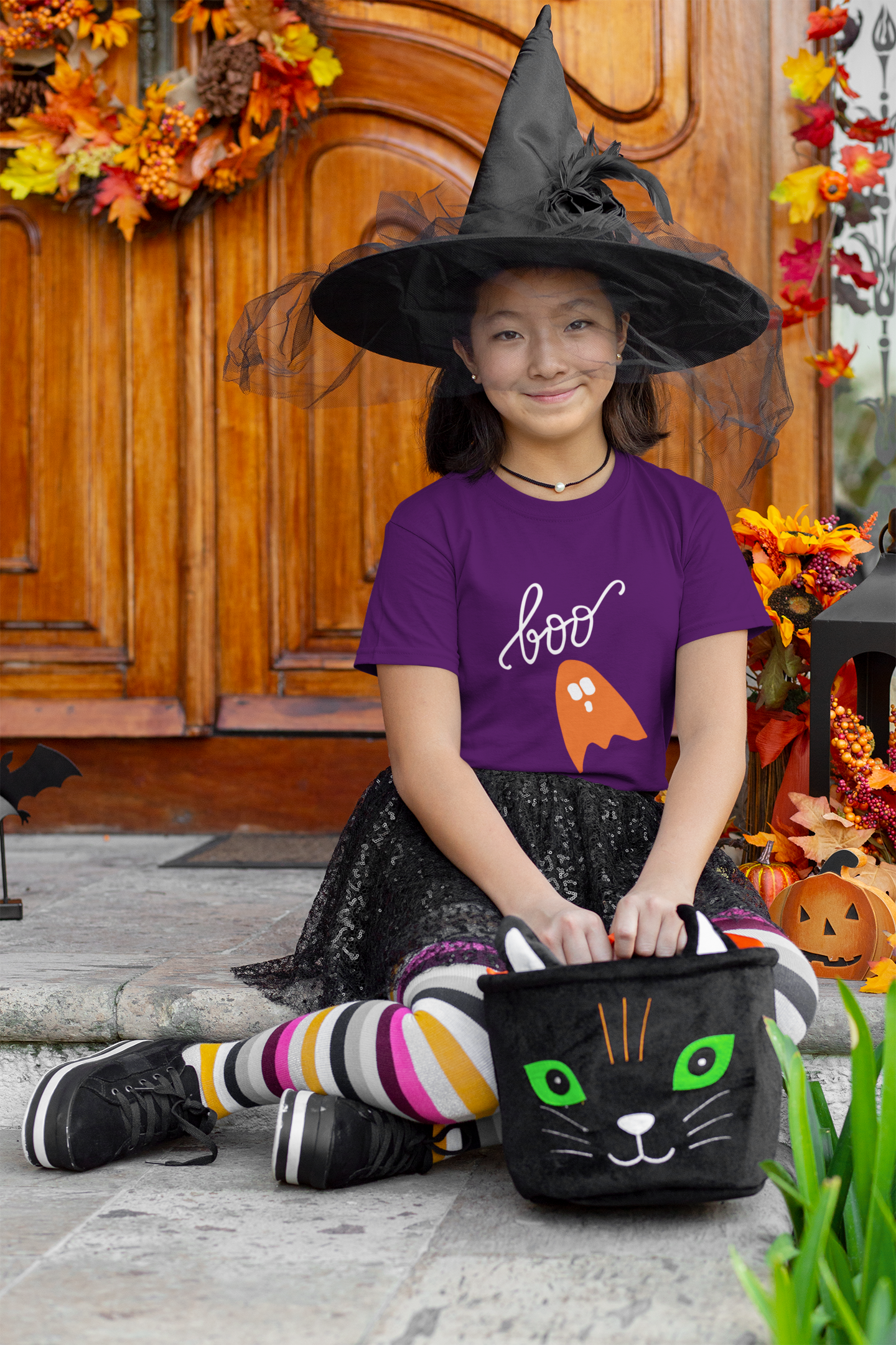 👻🧡 Boo – Minimal Ghost DTF Transfer FT631