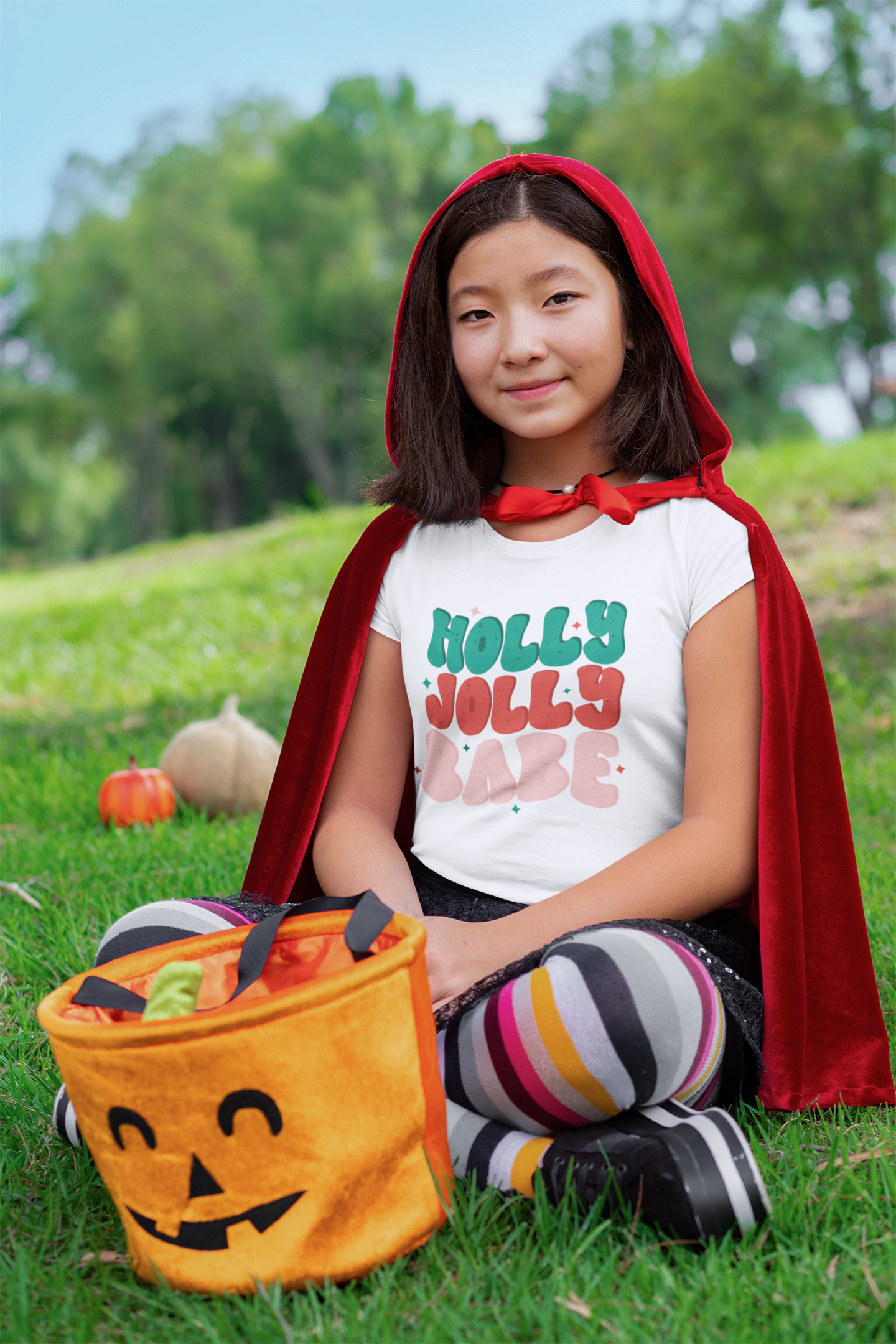 “Holly Jolly Babe” DTF Transfers Design FT479