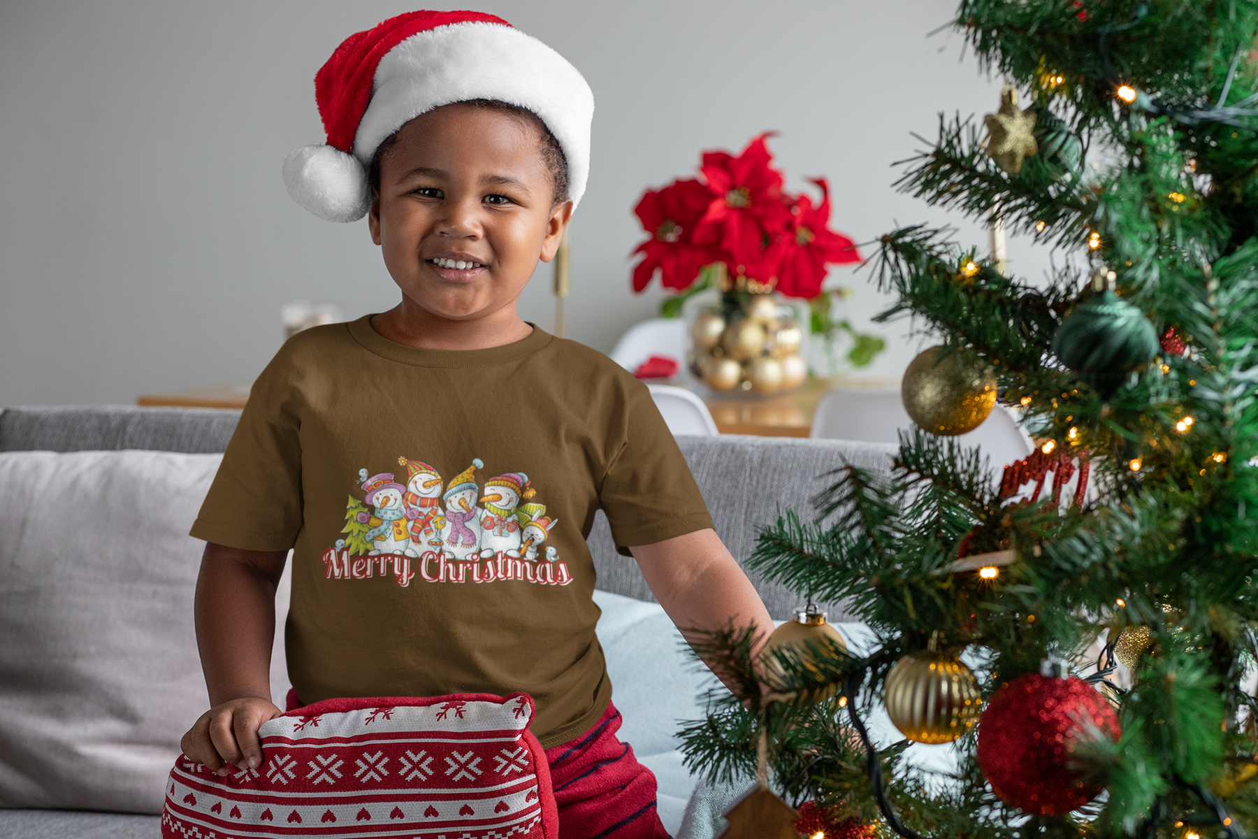 ❄️ Merry Christmas Snowman Family DTF Transfer FT438