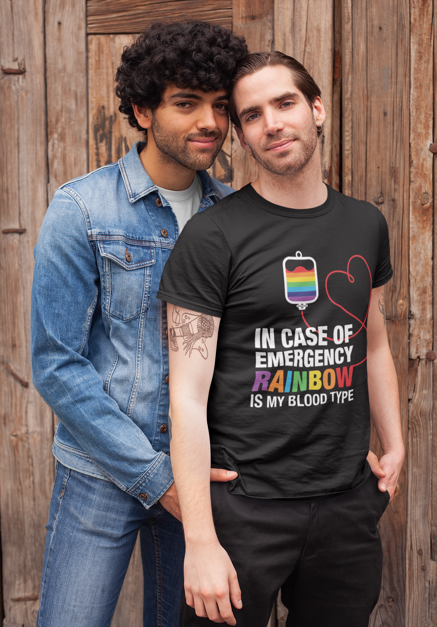 🏳️🌈 In Case of Emergency – Rainbow Is My Blood Type | Pride DTF Transfer FT700