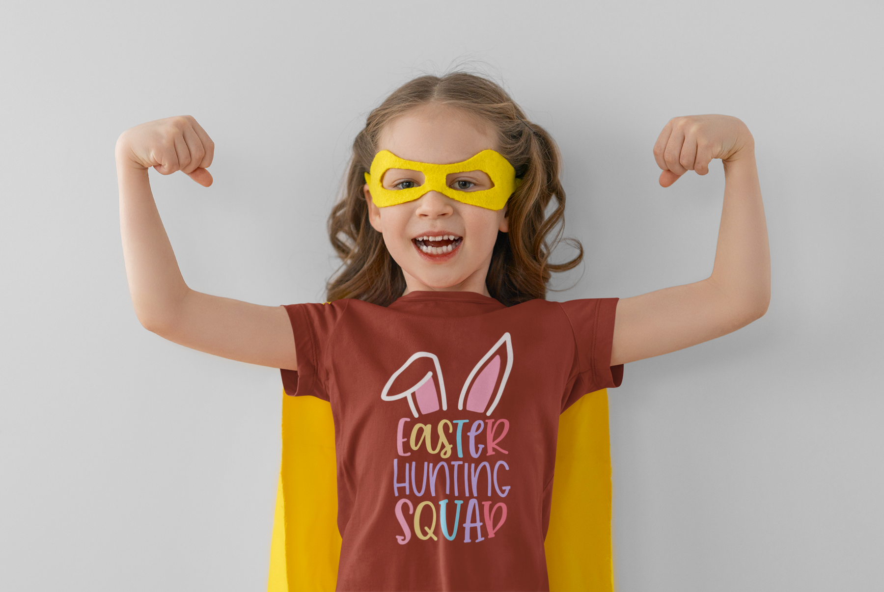 🐰 Easter Hunting Squad Colorful Bunny Ears Design DTF Transfer FT370