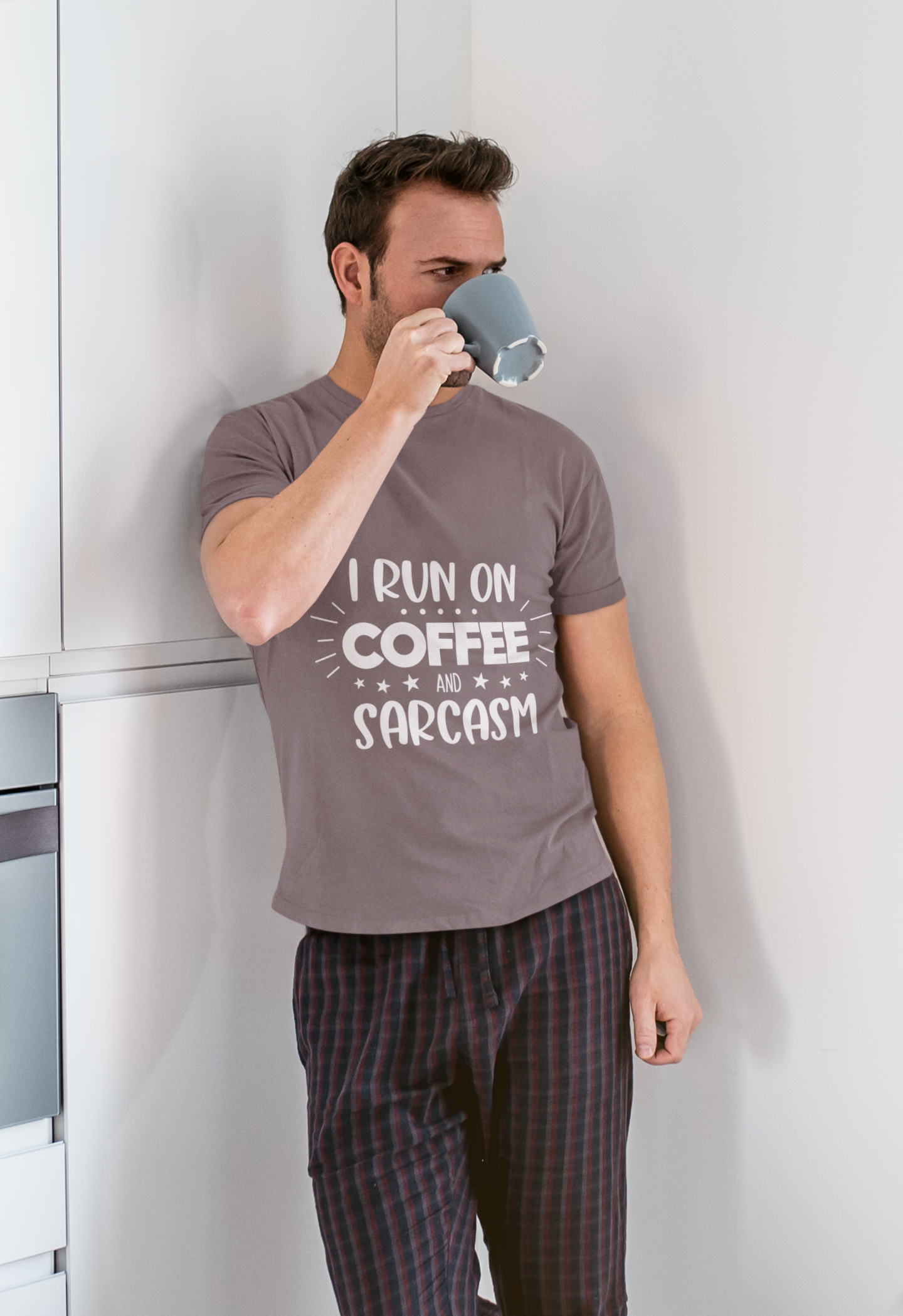 ☕⚡ I Run on Coffee and Sarcasm – Bold Statement | DTF Transfer FT945