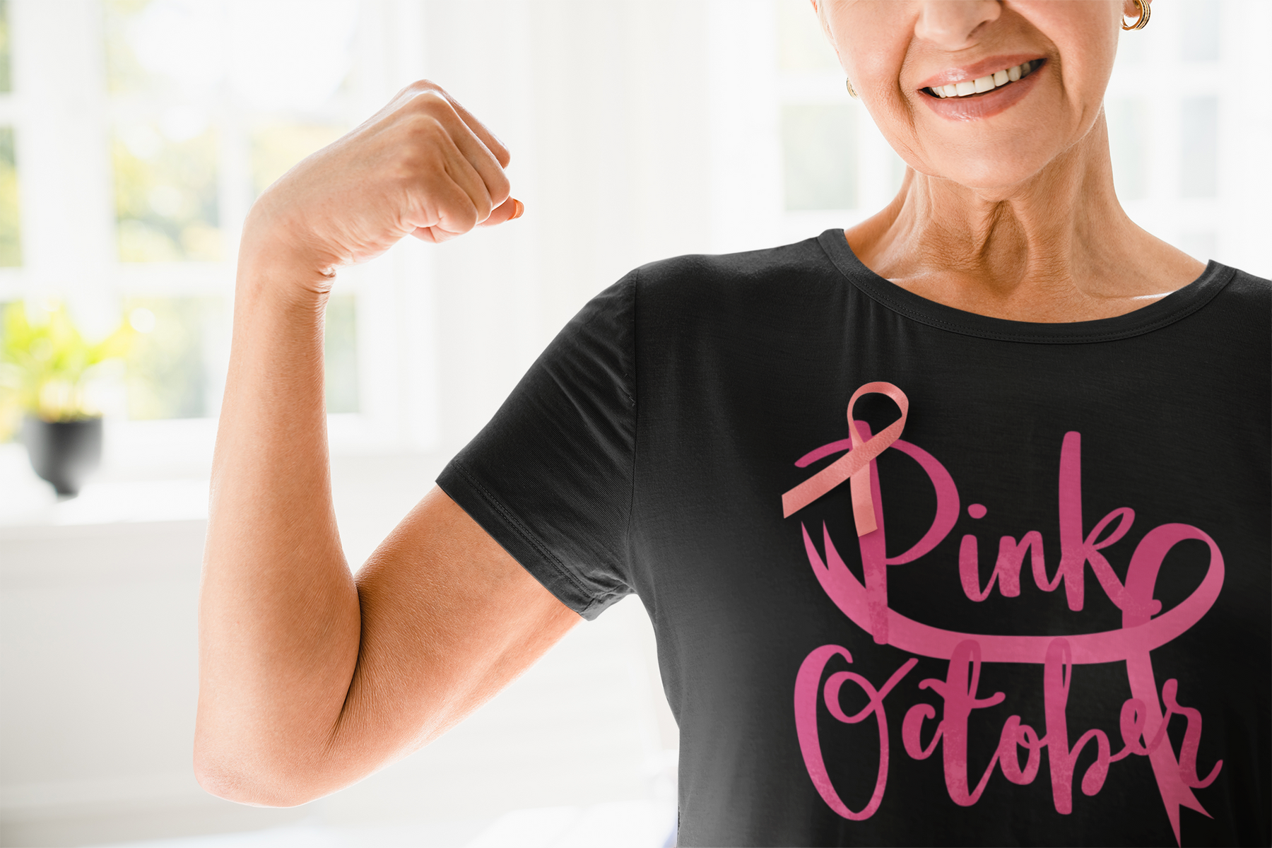 🩷 Pink October – Breast Cancer Awareness Ribbon Design  FT493