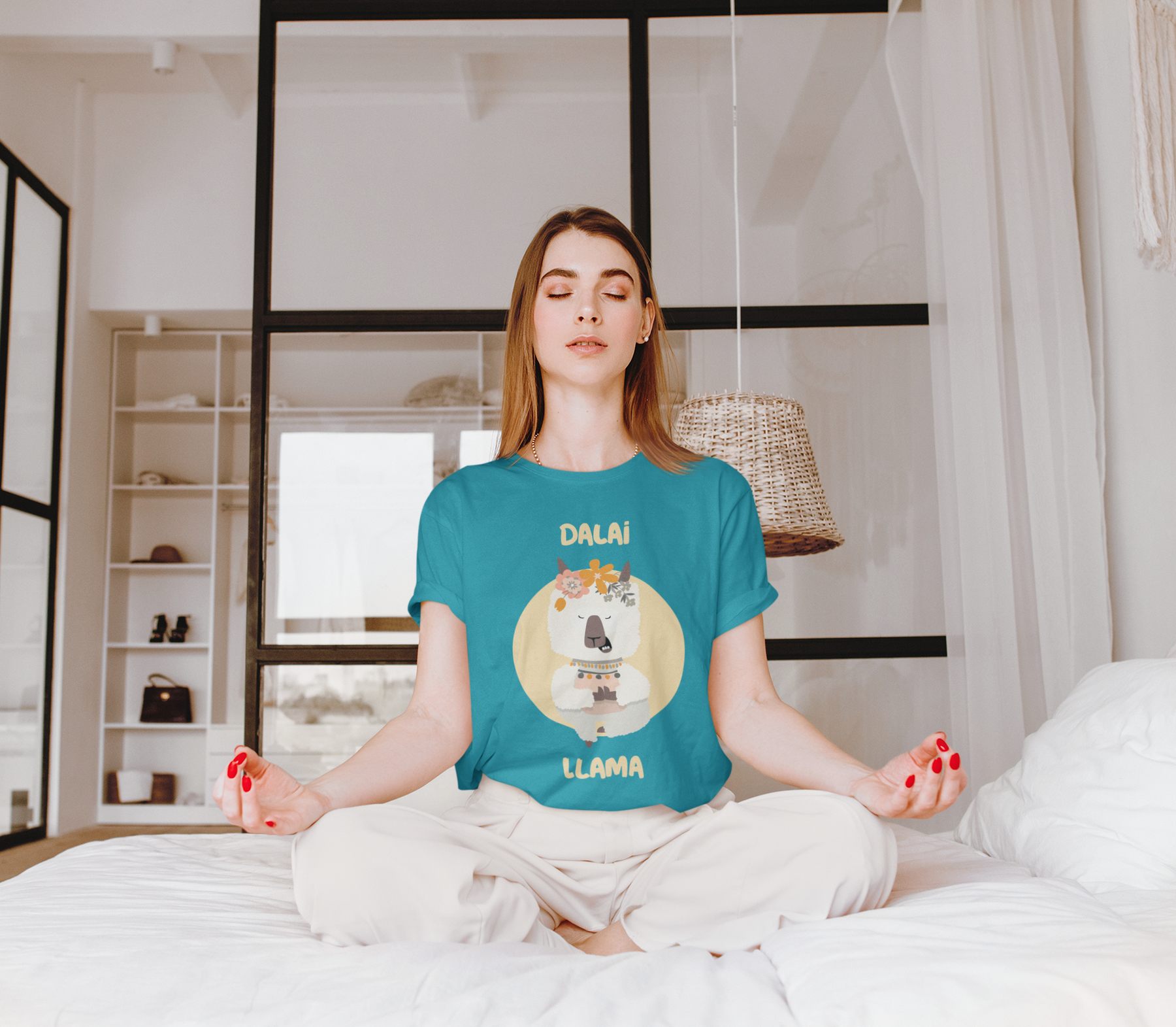 🦙🌸 Dalai LLama | Cute Zen Humor DTF Transfer FT854