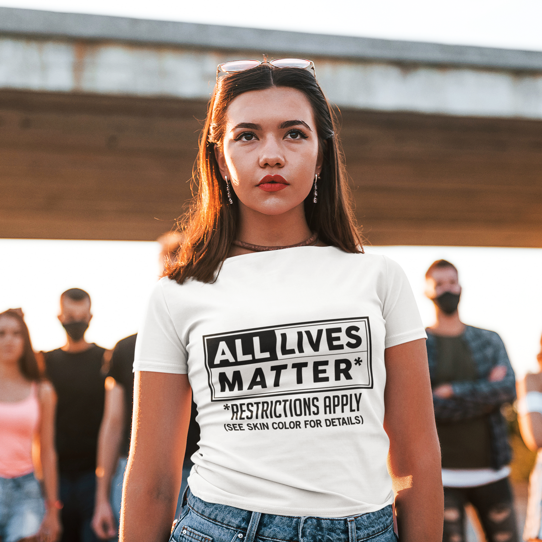 🖤 ALL LIVES MATTER – Minimal Statement | Bold Typography DTF Transfer FT729