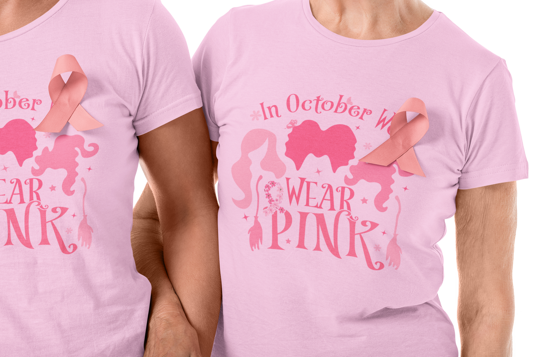 🎀🌸 In October We Wear Pink Design DTF Transfer FT287