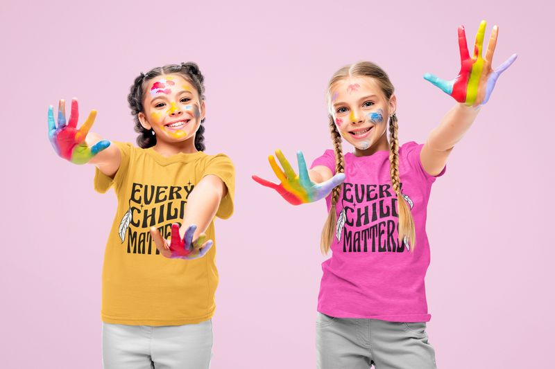 ❤️ Every Child Matters – Feather Frame Statement | DTF Transfer FT974