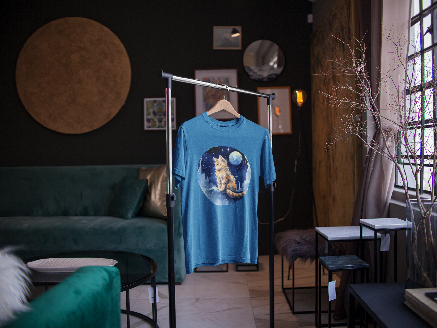 🌙🐾 The Kitten of the Night Design DTF Transfer FT232