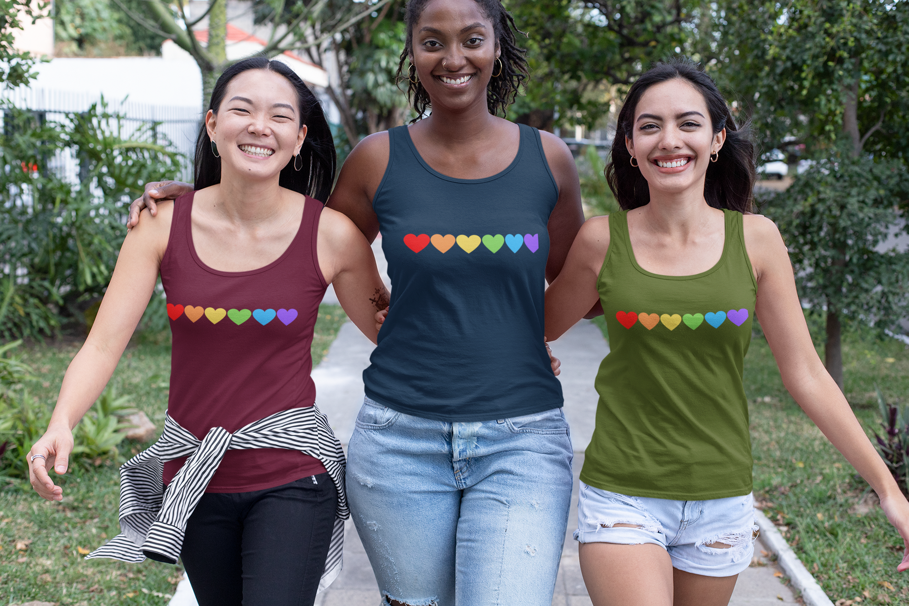 ❤️ Colorful Hearts – True Connections | Bold Love DTF Transfer FT778