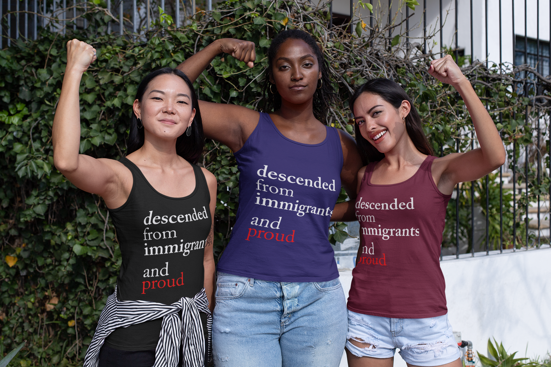 🧬✊ Descended From Immigrants and Proud | DTF Transfer FT643