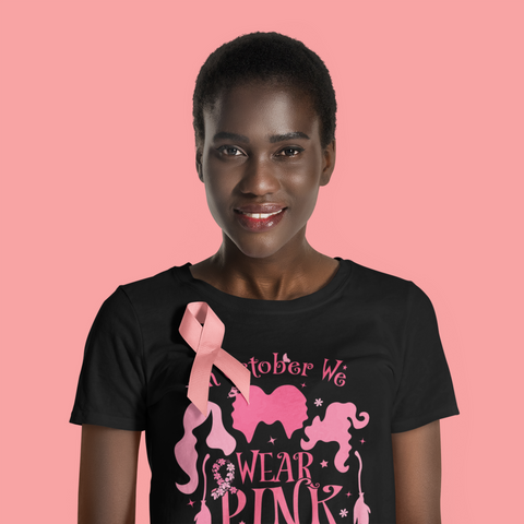 🎀🌸 In October We Wear Pink Design DTF Transfer FT287