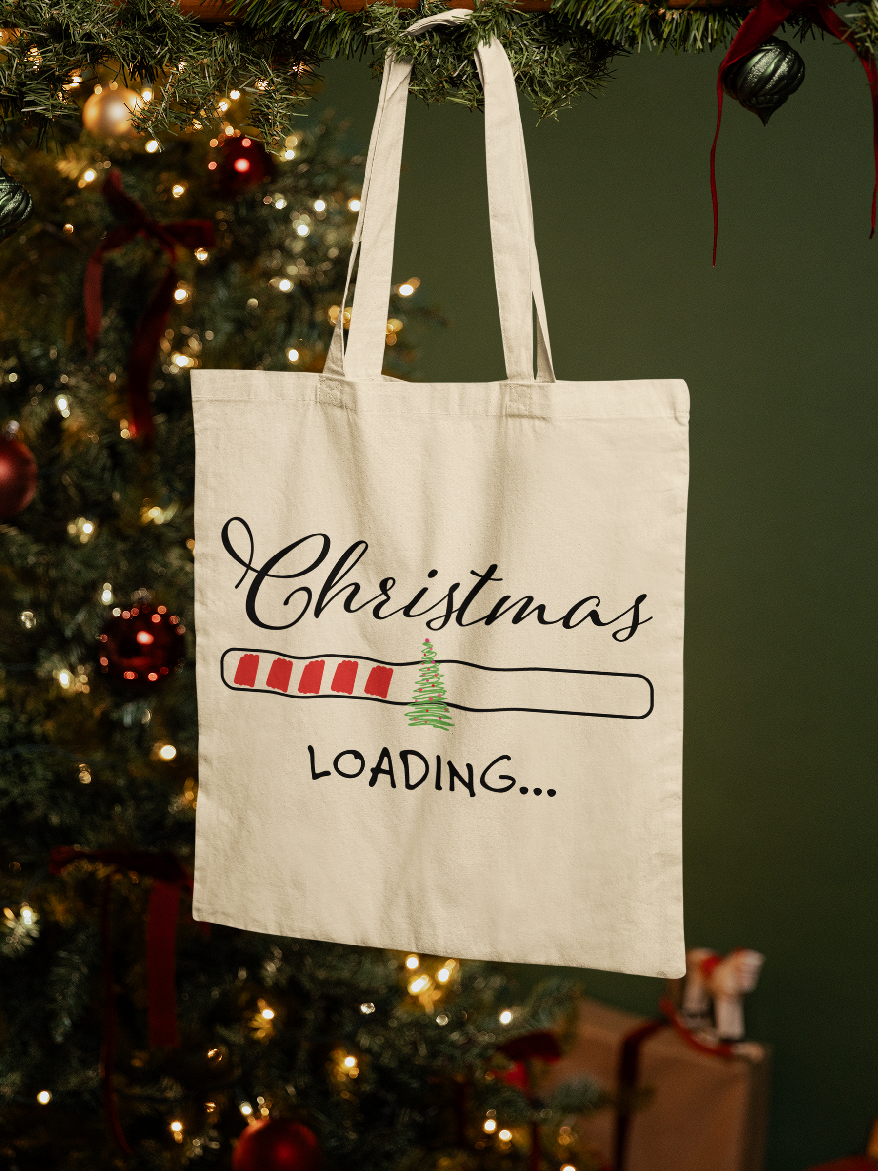 🎄 Christmas Loading DTF in Black Transfer FT463