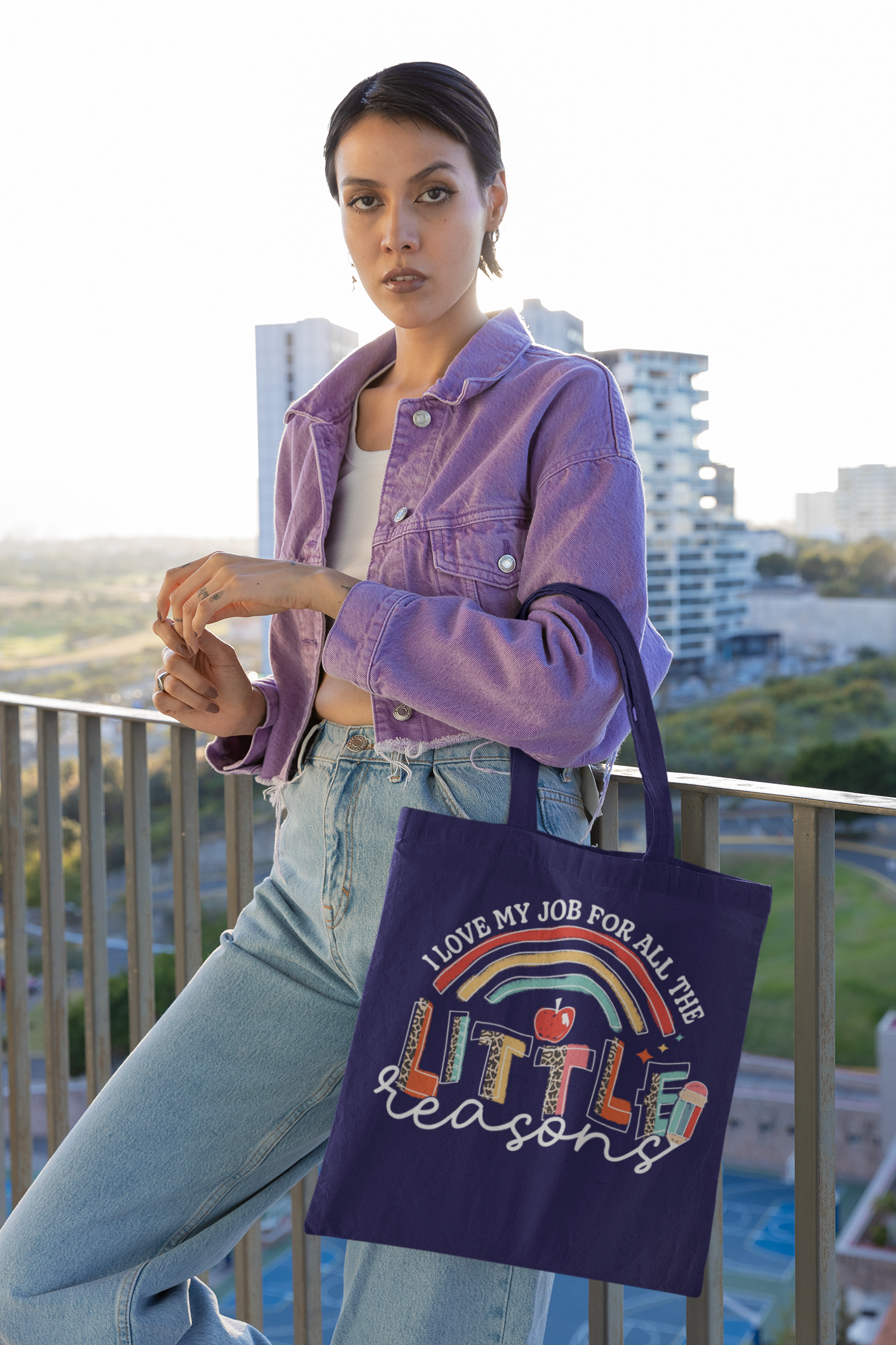 🍎🌈 I Love My Job for All the Little Reasons Design DTF Transfer FT325