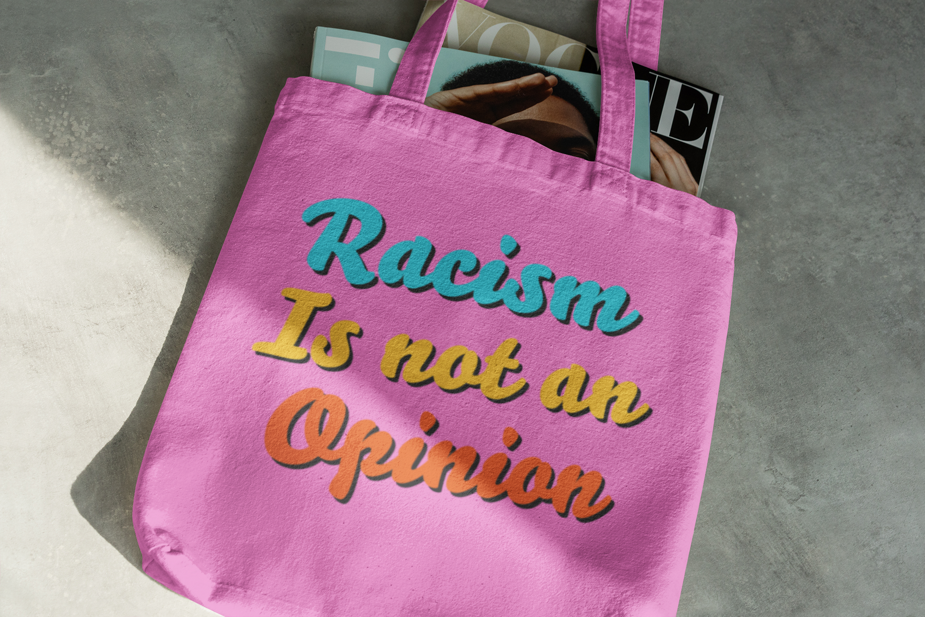 🌈 “Racism Is Not an Opinion” Social Awareness Design DTF Transfer FT581