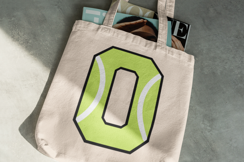🎾 “0” – Zero – Neon Green Tennis-Style Numeric | DTF Transfer FT1040