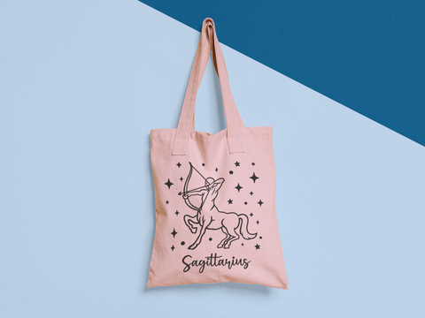 ♐🏹 Sagittarius Zodiac – Unbound Fire Black DTF Transfer FT903