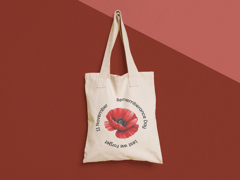 🌹 "Eternal Bloom" | Remembrance Day Classic Design DTF Transfer FT999