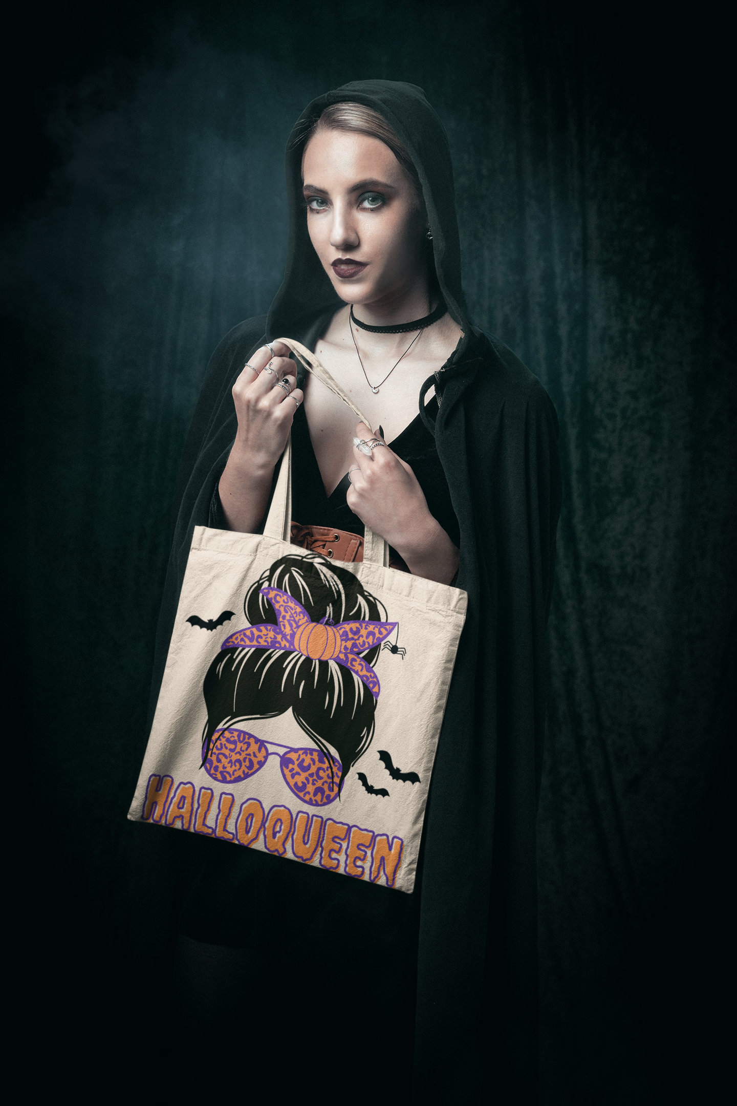 🎃👑 HalloQueen Black Design DTF Transfer FT310