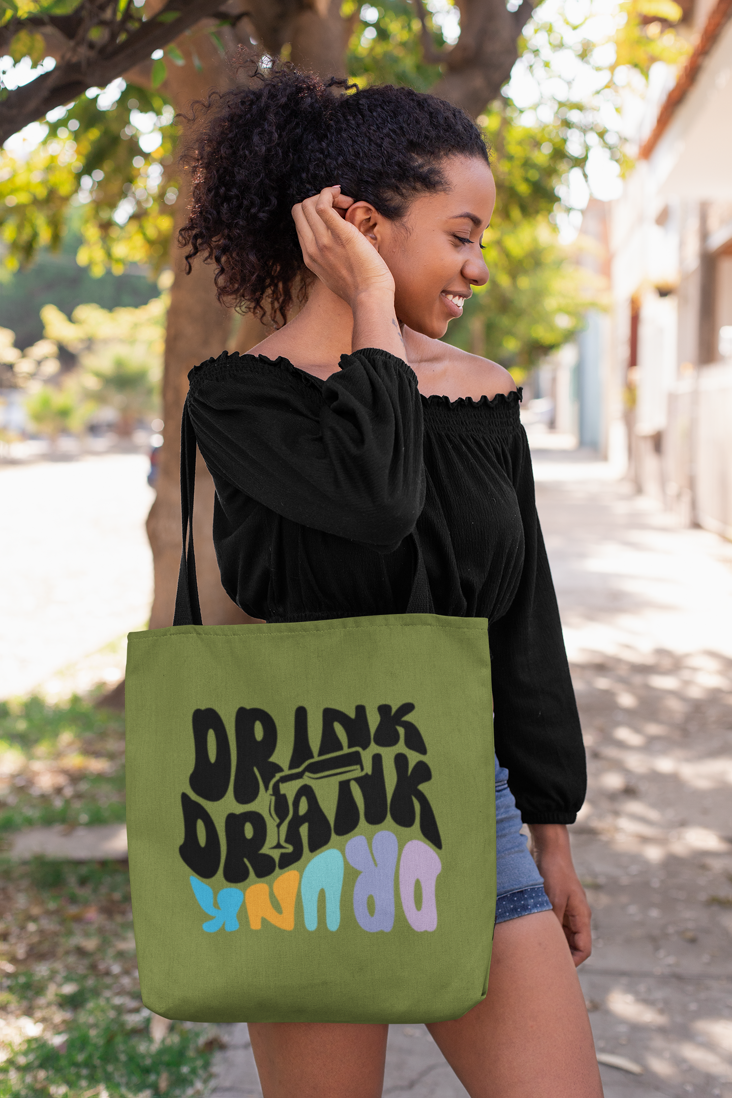 🍹 Drink • Drank • Drunk in Black DTF Transfer FT444