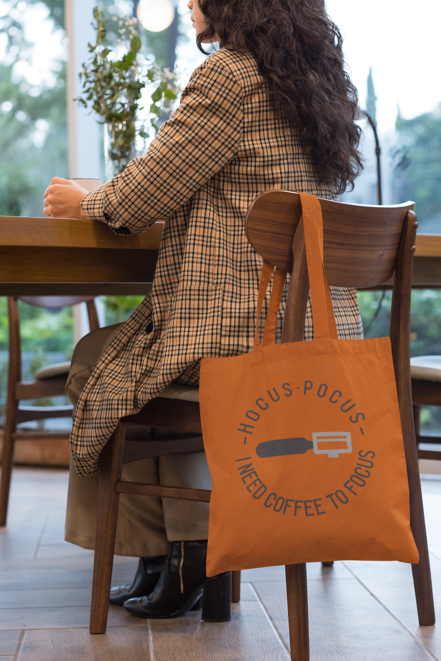 ☕️🧠 Hocus·Pocus– I Need Coffee To Focus | Minimal Coffee DTF Transfer FT849