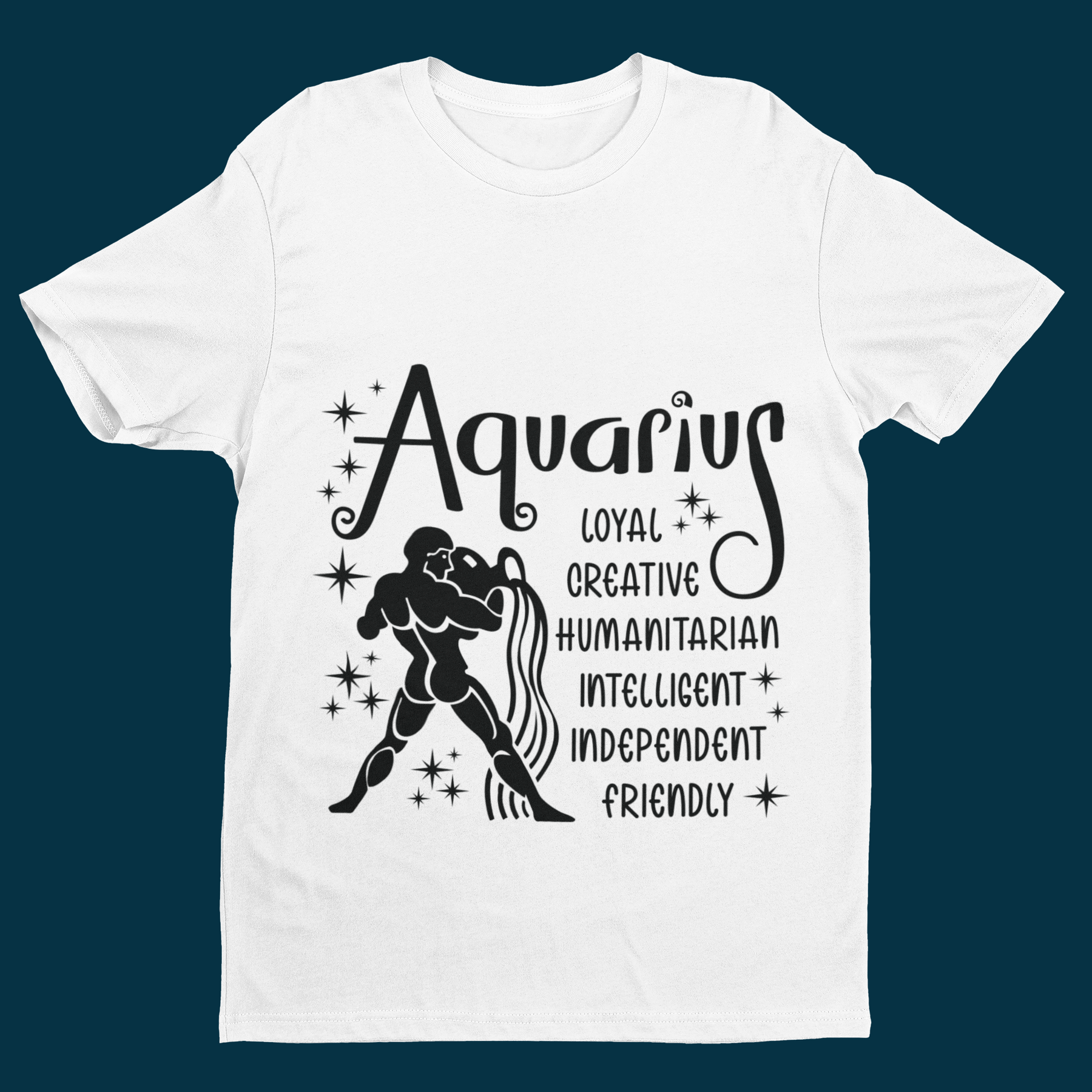 ♒🌊 Aquarius Zodiac – Independent Mind DTF Transfer FT887