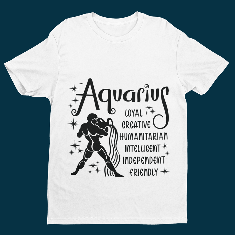 ♒🌊 Aquarius Zodiac – Independent Mind DTF Transfer FT887