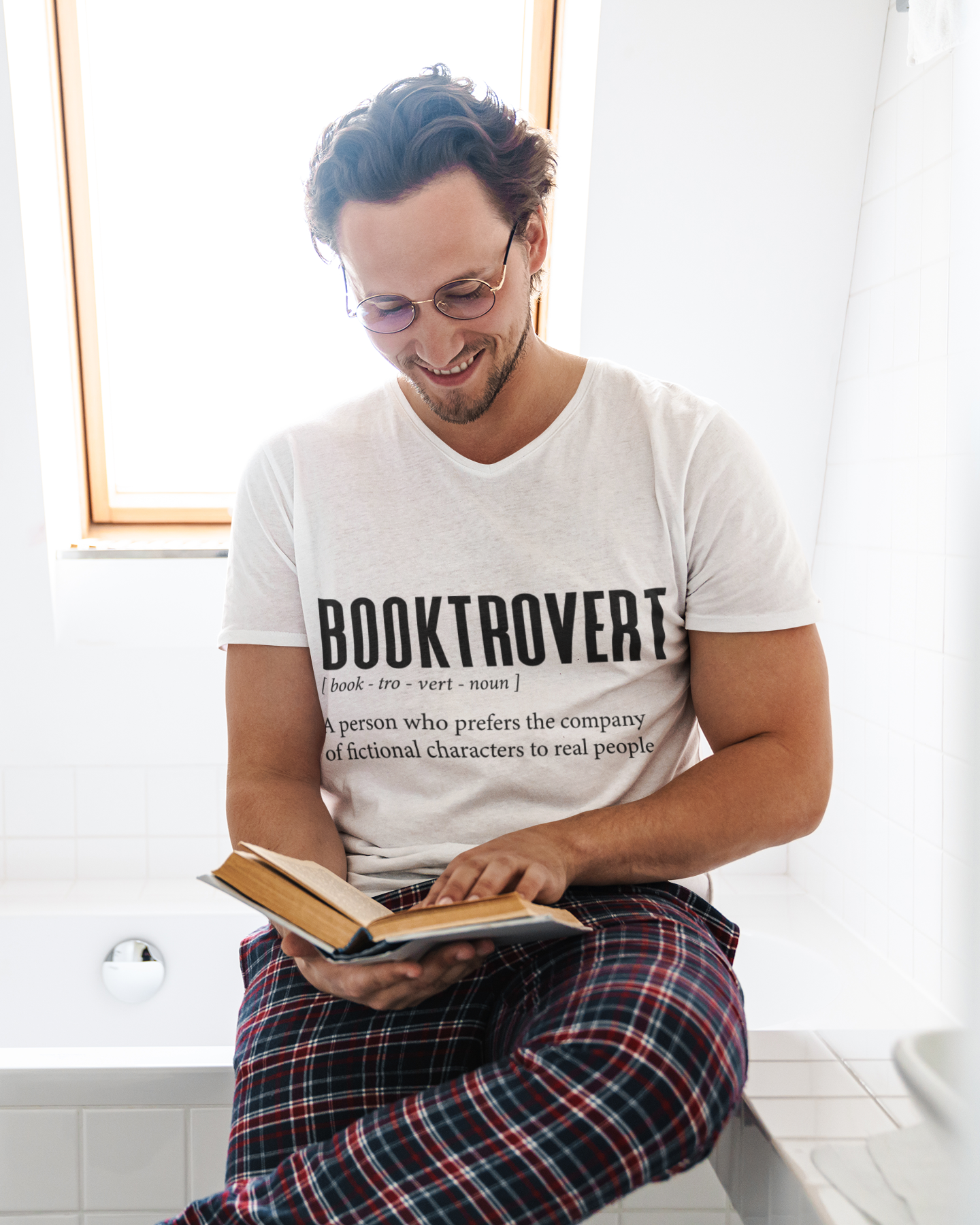 📚 Booktrovert – Literary Definition - Black Font DTF Transfer FT727