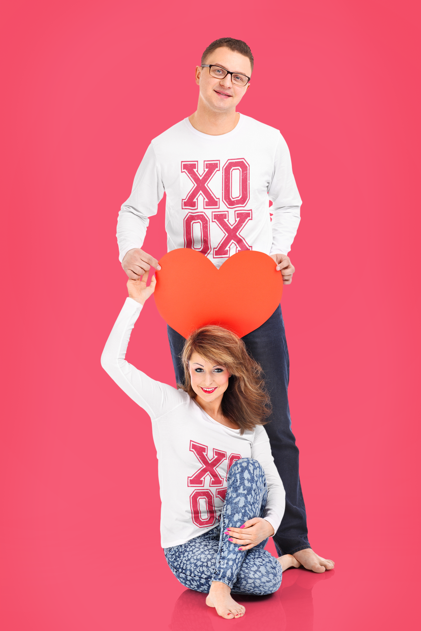 ❤️❌ XO – Valentine’s Day Statement | DTF Transfer FT1081