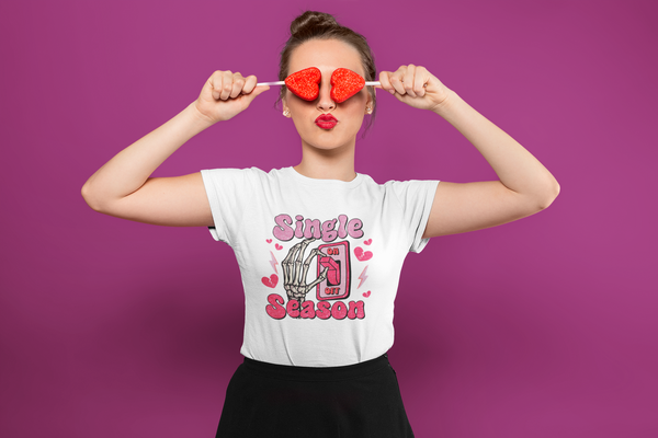 💔⚡ Single Season – Valentine’s Day Anti-Love | DTF Transfer FT1133