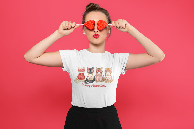 🐾 Happy Meowentine’s – Valentine’s Day | DTF Transfer FT1115