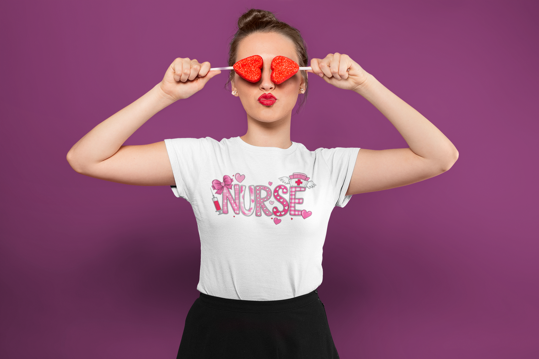 💘🩺 NURSE – Valentine’s Day Cute Nurse Love | DTF Transfer FT1135