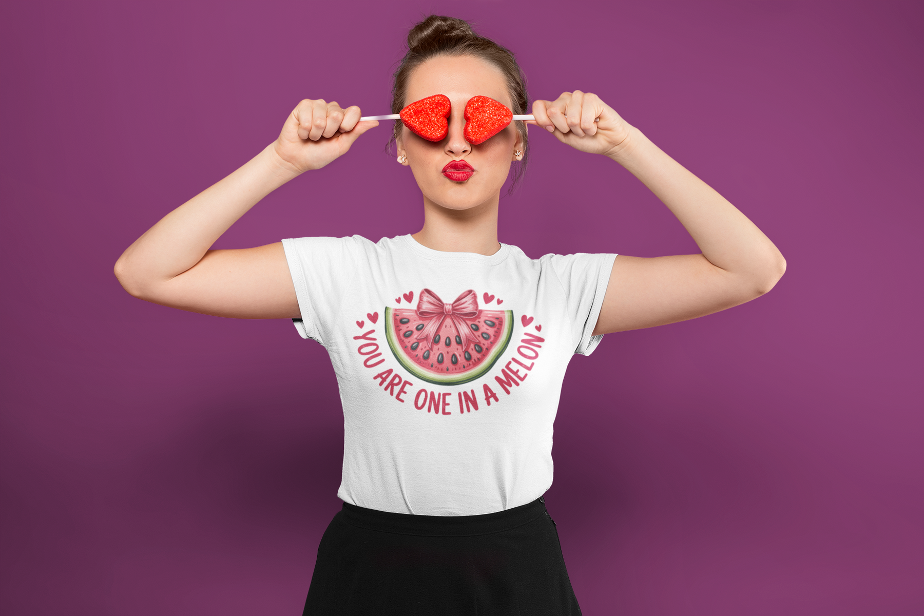 🍉💖 You Are One in a Melon – Valentine’s Day Cute Fruit Love | DTF Transfer FT1136
