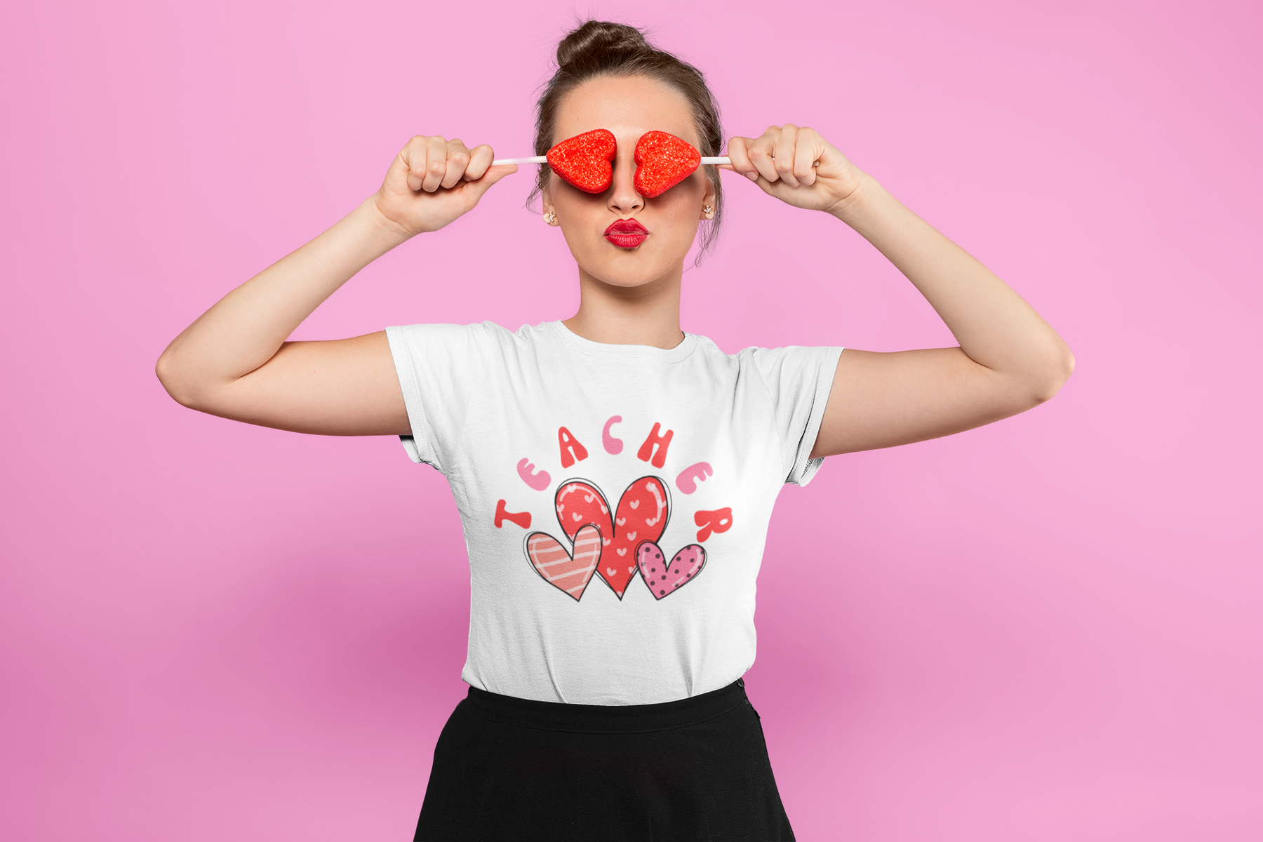 💖 Teach Love – Valentine’s Day | DTF Transfer FT1117